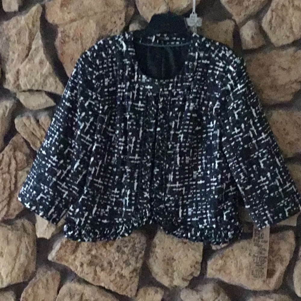 Black and white jacket